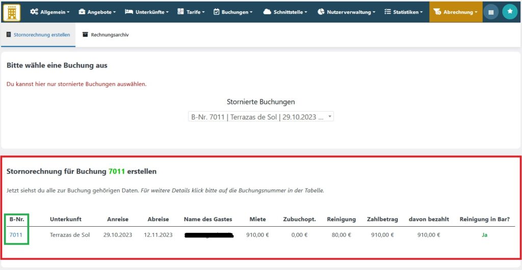 Alle Positionen im Überblick